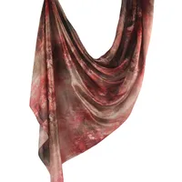 Hot Sale Silk Printed Turban Ethnic Shawl High Grade Marble Printed Ethnic Scarf Shawl sku image 27