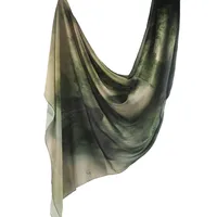 Hot Sale Silk Printed Turban Ethnic Shawl High Grade Marble Printed Ethnic Scarf Shawl sku image 32