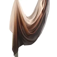 New Watercolor Series Satin Polyester Cotton Shawl Printed Scarf Ethnic Scarf Women Scarf 180*80 sku image 14