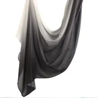 New Watercolor Series Satin Polyester Cotton Shawl Printed Scarf Ethnic Scarf Women Scarf 180*80 sku image 15