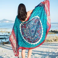 Autumn And Winter New Bohemian Ethnic Style Tassel Cotton And Linen Scarf Women's Travel Sunscreen Shawl main image 1