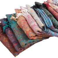 Hot Selling Cashew Flower Hanging Tassel Long Scarf Classic Ethnic Style Popular National Style Imitation Cashmere Autumn And Winter Scarf main image 5