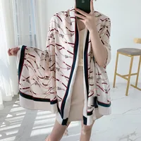 Autumn And Winter New Bohemian Ethnic Style Tassel Cotton And Linen Scarf Women's Travel Sunscreen Shawl sku image 4