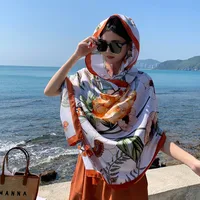 Autumn And Winter New Bohemian Ethnic Style Tassel Cotton And Linen Scarf Women's Travel Sunscreen Shawl sku image 21
