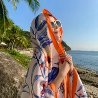 Autumn And Winter New Bohemian Ethnic Style Tassel Cotton And Linen Scarf Women's Travel Sunscreen Shawl sku image 32