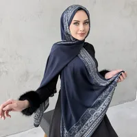 Malaysia Printed Chiffon Scarf Bohemian Fashion Simple Spring And Summer Sunscreen Scarf Shawl main image 1