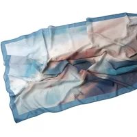 Malaysia Printed Chiffon Scarf Bohemian Fashion Simple Spring And Summer Sunscreen Scarf Shawl sku image 14