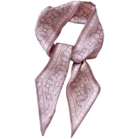 French Style Cashew Flower Vintage Ribbon Pony Tail Bow Woven Hair Belt Bag Handle Tie Bag Gift Box Small Silk Scarf main image 6