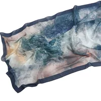 Malaysia Printed Chiffon Scarf Bohemian Fashion Simple Spring And Summer Sunscreen Scarf Shawl sku image 18