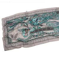 Malaysia Printed Chiffon Scarf Bohemian Fashion Simple Spring And Summer Sunscreen Scarf Shawl sku image 29