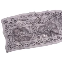 Malaysia Printed Chiffon Scarf Bohemian Fashion Simple Spring And Summer Sunscreen Scarf Shawl sku image 34