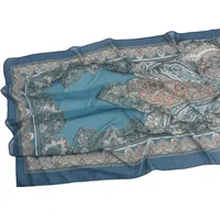 Malaysia Printed Chiffon Scarf Bohemian Fashion Simple Spring And Summer Sunscreen Scarf Shawl sku image 39