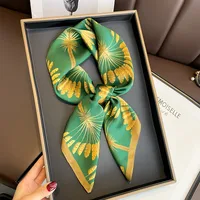70 Spring Popular Commuter Square Scarf Fashionable Artificial Silk Scarf Trendy Women's All-match Fashionable High-grade Square Scarf Wholesale sku image 2