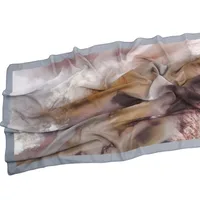 Malaysia Printed Chiffon Scarf Bohemian Fashion Simple Spring And Summer Sunscreen Scarf Shawl sku image 56