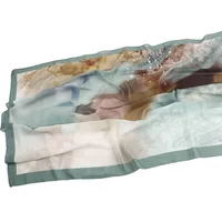 Malaysia Printed Chiffon Scarf Bohemian Fashion Simple Spring And Summer Sunscreen Scarf Shawl sku image 57