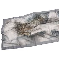 Malaysia Printed Chiffon Scarf Bohemian Fashion Simple Spring And Summer Sunscreen Scarf Shawl sku image 59