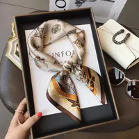 70 Spring Popular Commuter Square Scarf Fashionable Artificial Silk Scarf Trendy Women's All-match Fashionable High-grade Square Scarf Wholesale sku image 30