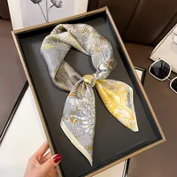 70 Spring Popular Commuter Square Scarf Fashionable Artificial Silk Scarf Trendy Women's All-match Fashionable High-grade Square Scarf Wholesale sku image 32