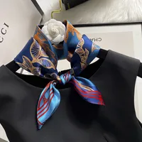 70 Spring Popular Commuter Square Scarf Fashionable Artificial Silk Scarf Trendy Women's All-match Fashionable High-grade Square Scarf Wholesale sku image 33