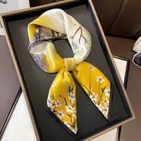 70 Spring Popular Commuter Square Scarf Fashionable Artificial Silk Scarf Trendy Women's All-match Fashionable High-grade Square Scarf Wholesale sku image 35