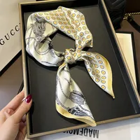 70 Spring Popular Commuter Square Scarf Fashionable Artificial Silk Scarf Trendy Women's All-match Fashionable High-grade Square Scarf Wholesale sku image 36