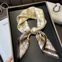 70 Spring Popular Commuter Square Scarf Fashionable Artificial Silk Scarf Trendy Women's All-match Fashionable High-grade Square Scarf Wholesale sku image 39