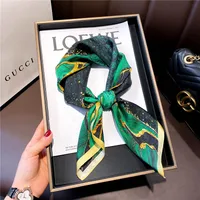 70 Spring Popular Commuter Square Scarf Fashionable Artificial Silk Scarf Trendy Women's All-match Fashionable High-grade Square Scarf Wholesale sku image 41