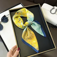 70 Spring Popular Commuter Square Scarf Fashionable Artificial Silk Scarf Trendy Women's All-match Fashionable High-grade Square Scarf Wholesale sku image 43