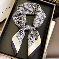 70 Spring Popular Commuter Square Scarf Fashionable Artificial Silk Scarf Trendy Women's All-match Fashionable High-grade Square Scarf Wholesale sku image 45