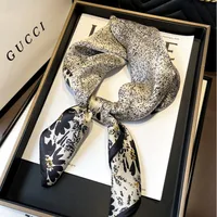 70 Spring Popular Commuter Square Scarf Fashionable Artificial Silk Scarf Trendy Women's All-match Fashionable High-grade Square Scarf Wholesale sku image 47