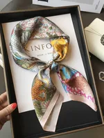 70 Spring Popular Commuter Square Scarf Fashionable Artificial Silk Scarf Trendy Women's All-match Fashionable High-grade Square Scarf Wholesale sku image 50