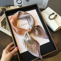 70 Spring Popular Commuter Square Scarf Fashionable Artificial Silk Scarf Trendy Women's All-match Fashionable High-grade Square Scarf Wholesale sku image 52