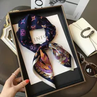 70 Spring Popular Commuter Square Scarf Fashionable Artificial Silk Scarf Trendy Women's All-match Fashionable High-grade Square Scarf Wholesale sku image 53
