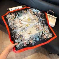 Style Hot Diagonal Ribbon  Ol Artificial Silk Plaid Long Silk Scarf Scarf Factory Wholesale main image 1
