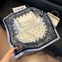 Style Hot Diagonal Ribbon  Ol Artificial Silk Plaid Long Silk Scarf Scarf Factory Wholesale main image 3