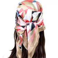Imitation Silk 70 Small Square Versatile Spring And Autumn Thin Fashion Summer Silk Scarf Ribbon Scarf Wholesale High Sense Scarf main image 5