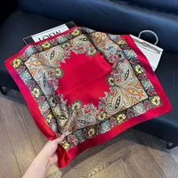 Style Hot Diagonal Ribbon  Ol Artificial Silk Plaid Long Silk Scarf Scarf Factory Wholesale main image 4