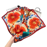 Style Hot Diagonal Ribbon  Ol Artificial Silk Plaid Long Silk Scarf Scarf Factory Wholesale main image 5