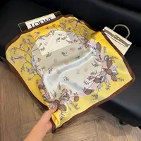 Style Hot Diagonal Ribbon  Ol Artificial Silk Plaid Long Silk Scarf Scarf Factory Wholesale sku image 3