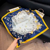 Style Hot Diagonal Ribbon  Ol Artificial Silk Plaid Long Silk Scarf Scarf Factory Wholesale sku image 4