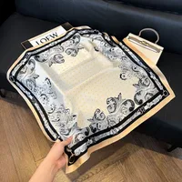 Style Hot Diagonal Ribbon  Ol Artificial Silk Plaid Long Silk Scarf Scarf Factory Wholesale sku image 6