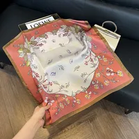 Style Hot Diagonal Ribbon  Ol Artificial Silk Plaid Long Silk Scarf Scarf Factory Wholesale sku image 7