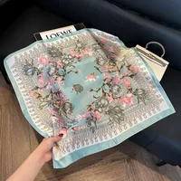 Style Hot Diagonal Ribbon  Ol Artificial Silk Plaid Long Silk Scarf Scarf Factory Wholesale sku image 10