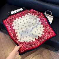 Style Hot Diagonal Ribbon  Ol Artificial Silk Plaid Long Silk Scarf Scarf Factory Wholesale sku image 11