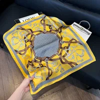 Style Hot Diagonal Ribbon  Ol Artificial Silk Plaid Long Silk Scarf Scarf Factory Wholesale sku image 12