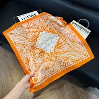Style Hot Diagonal Ribbon  Ol Artificial Silk Plaid Long Silk Scarf Scarf Factory Wholesale sku image 16