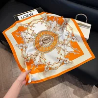 Style Hot Diagonal Ribbon  Ol Artificial Silk Plaid Long Silk Scarf Scarf Factory Wholesale sku image 19