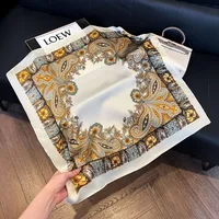 Style Hot Diagonal Ribbon  Ol Artificial Silk Plaid Long Silk Scarf Scarf Factory Wholesale sku image 22