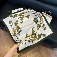 Style Hot Diagonal Ribbon  Ol Artificial Silk Plaid Long Silk Scarf Scarf Factory Wholesale sku image 25