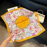Style Hot Diagonal Ribbon  Ol Artificial Silk Plaid Long Silk Scarf Scarf Factory Wholesale sku image 29